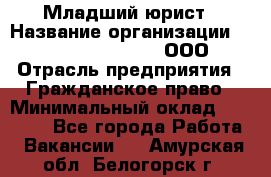 Младший юрист › Название организации ­ Omega electronics, ООО › Отрасль предприятия ­ Гражданское право › Минимальный оклад ­ 52 000 - Все города Работа » Вакансии   . Амурская обл.,Белогорск г.